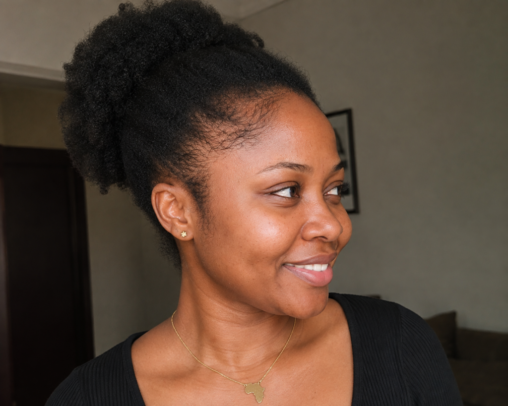 confident lady with full edges
